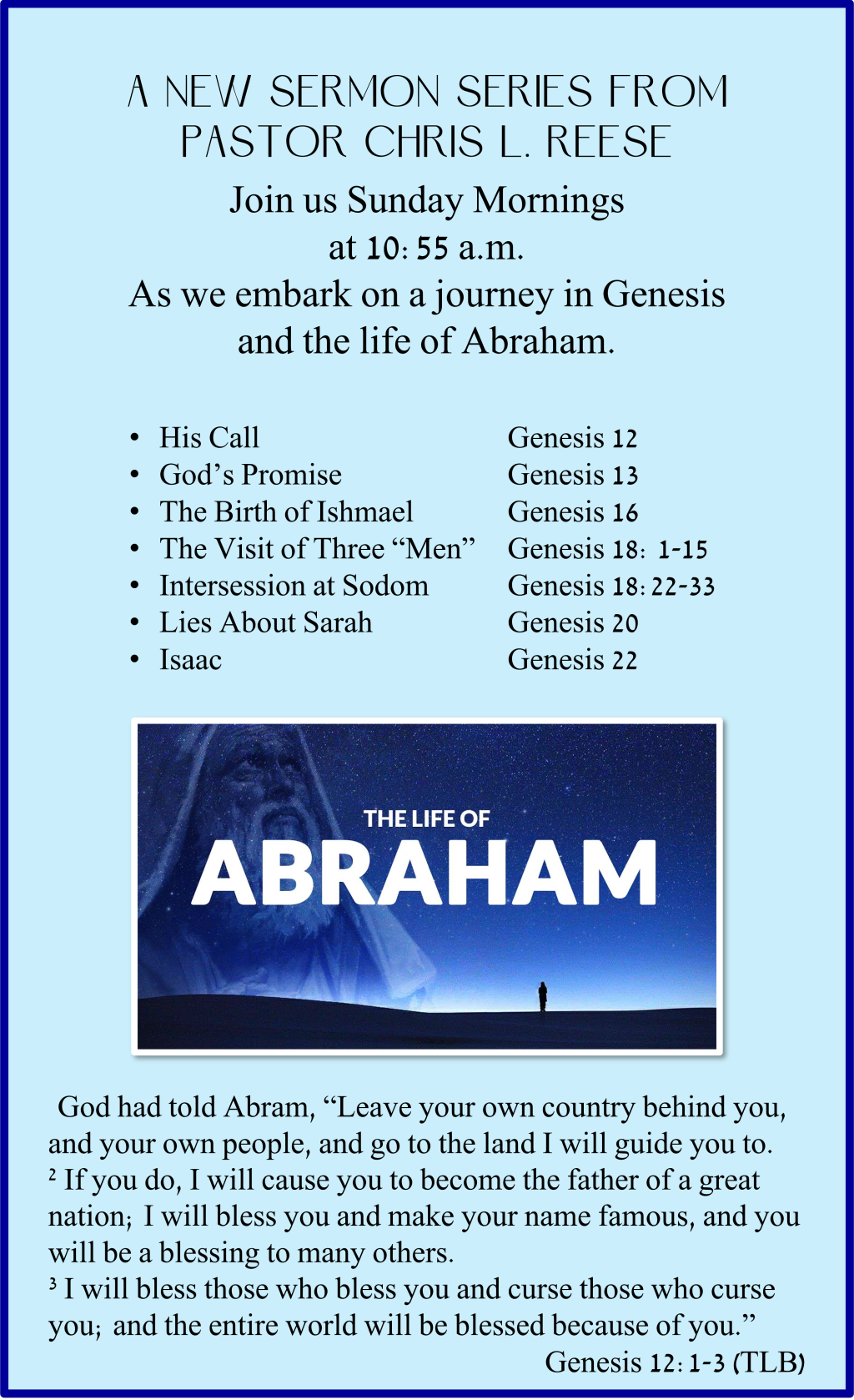 New Sermon Seies 