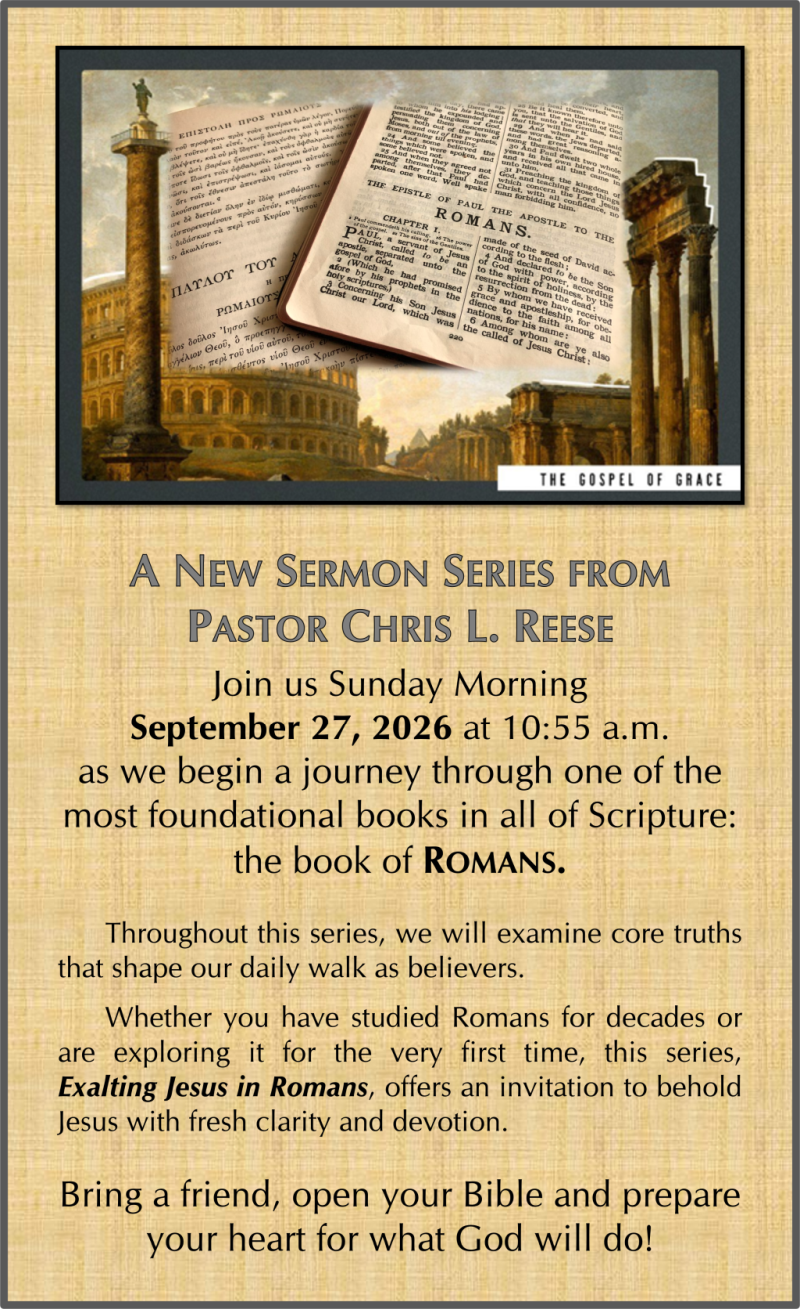 Upcoming Sermon Series 